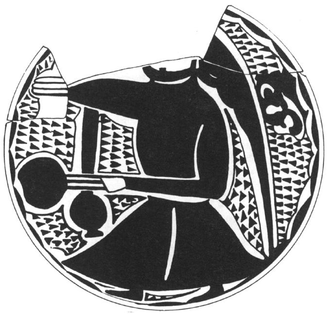 Ceramic plate from Dvin, Armenia. 900-1099 CE